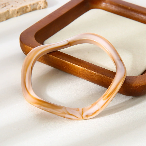 Handmade Resin Bohemian Wave Dyed Bracelets For Women High End Jewelry Accessories