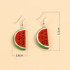 Handmade Resin Fruit Earrings For Women Cute Grape Banana Orange And Watermelon Foodinspired Ear Jewelry
