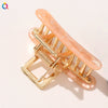 Handmade Retro Acrylic Geometric Hair Claw Clip For Women With Acetate Style Design