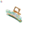 Handmade Retro Acrylic Geometric Hair Claw Clip For Women With Acetate Style Design