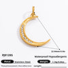 Handmade Retro Geometric Stainless Steel Jewelry Accessories With Electroplating And Totem Pattern For Necklace Pendant