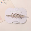 Handmade Rhinestone Heart Hair Claw Clip For Women Sparkling Bangs Grip Hair Accessory