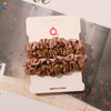 Handmade Satin Hair Tie Set For Women Thin Ponytail Scrunchies With Stylish Personality Design