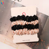 Handmade Satin Hair Tie Set For Women Thin Ponytail Scrunchies With Stylish Personality Design