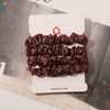 Handmade Satin Hair Tie Set For Women Thin Ponytail Scrunchies With Stylish Personality Design