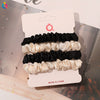 Handmade Satin Hair Tie Set For Women Thin Ponytail Scrunchies With Stylish Personality Design