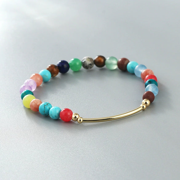 Handmade Shell Beaded Bracelet Fashion Geometric Crystal Style Unisex Diy Accessory