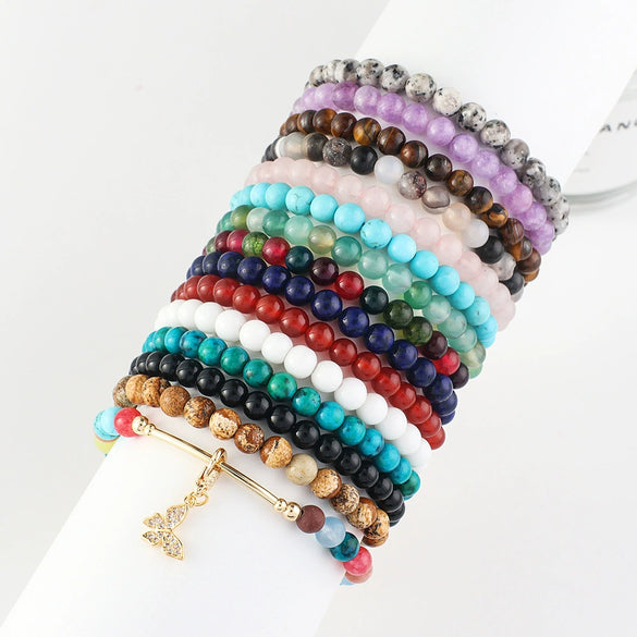 Handmade Shell Beaded Bracelet Fashion Geometric Crystal Style Unisex Diy Accessory