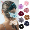 Handmade Solid Color Cloth Scrunchie Hair Tie For Women Loose Fit Personality Hair Accessory