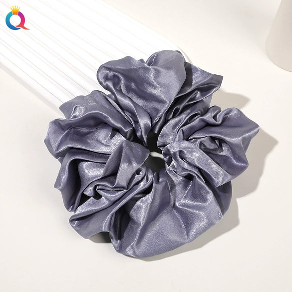 Handmade Solid Color Cloth Scrunchie Hair Tie For Women Loose Fit Personality Hair Accessory