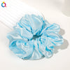 Handmade Solid Color Cloth Scrunchie Hair Tie For Women Loose Fit Personality Hair Accessory