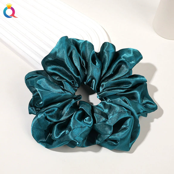 Handmade Solid Color Cloth Scrunchie Hair Tie For Women Loose Fit Personality Hair Accessory