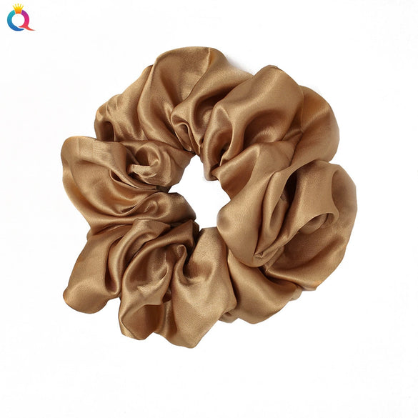 Handmade Solid Color Cloth Scrunchie Hair Tie For Women Loose Fit Personality Hair Accessory