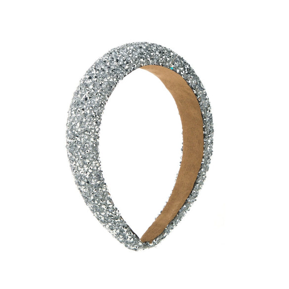 Handmade Sponge Diamond Widebrimmed Headband Geometric Style Hair Accessories For Women