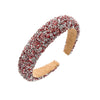 Handmade Sponge Diamond Widebrimmed Headband Geometric Style Hair Accessories For Women