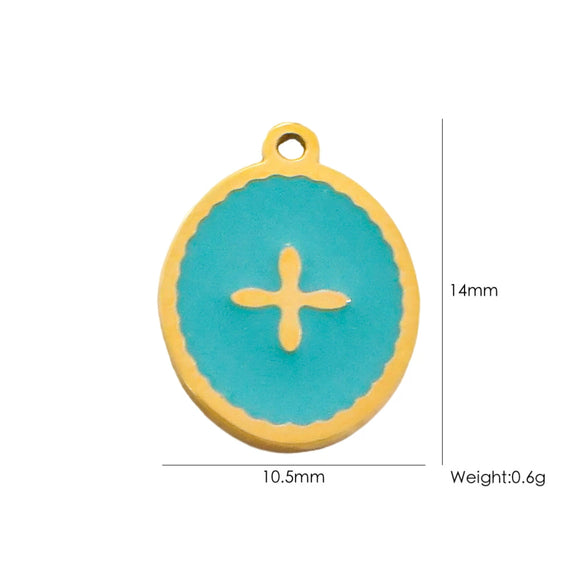 Handmade Stainless Steel Cross Jewelry Accessories With Electroplating Process And Classic Fashion Style