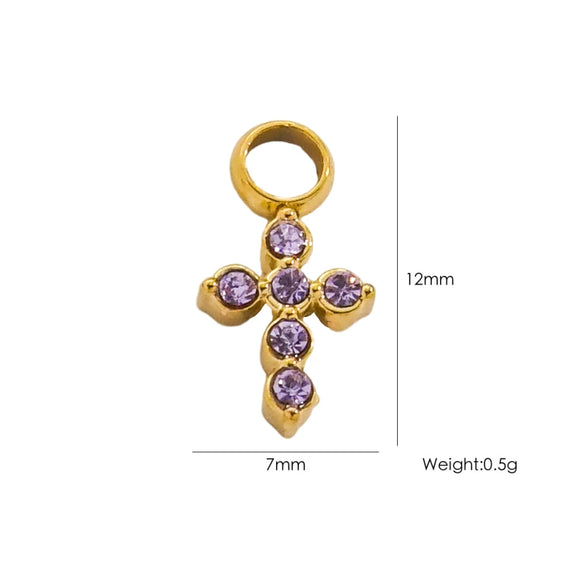 Handmade Stainless Steel Cross Jewelry Accessories With Electroplating Process And Classic Fashion Style