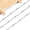 Handmade Stainless Steel Electrolytic Plating Closed Lantern Chain Necklace And Bracelet With Diamond Simple And Durable