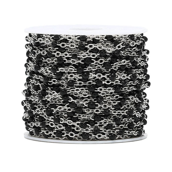 Handmade Stainless Steel Enamel Oil Drop Chain For Necklace And Bracelet Diy Accessories