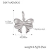 Handmade 316L Stainless Steel Geometric Pattern Women's Fashion Electroplated Bracelet With Bear Love Bow Multiaccessories