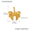 Handmade 316L Stainless Steel Geometric Pattern Women's Fashion Electroplated Bracelet With Bear Love Bow Multiaccessories