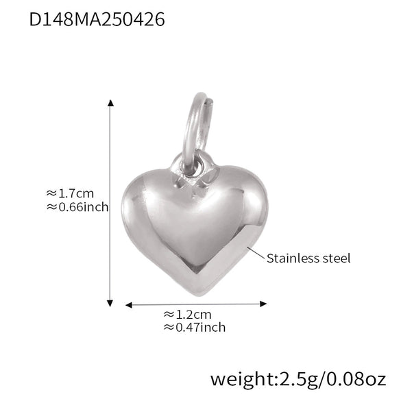 Handmade 316L Stainless Steel Geometric Pattern Women's Fashion Electroplated Bracelet With Bear Love Bow Multiaccessories