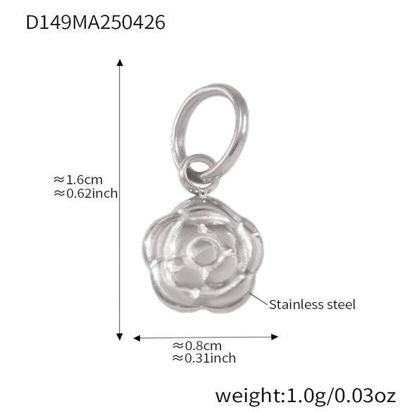 Handmade 316L Stainless Steel Geometric Pattern Women's Fashion Electroplated Bracelet With Bear Love Bow Multiaccessories