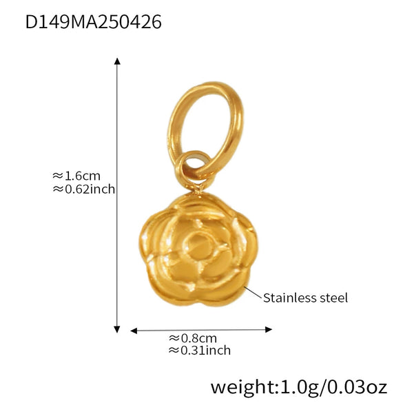 Handmade 316L Stainless Steel Geometric Pattern Women's Fashion Electroplated Bracelet With Bear Love Bow Multiaccessories