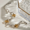 Handmade Stainless Steel Geometric Style Ball Bead Chain Bracelet With Electroplating Jewelry