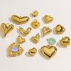 Handmade Stainless Steel Heartshaped Love Series Necklace Earrings Bracelet Pendant Accessories With 14K Gold Electroplating