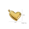 Handmade Stainless Steel Heartshaped Love Series Necklace Earrings Bracelet Pendant Accessories With 14K Gold Electroplating