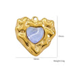 Handmade Stainless Steel Heartshaped Love Series Necklace Earrings Bracelet Pendant Accessories With 14K Gold Electroplating