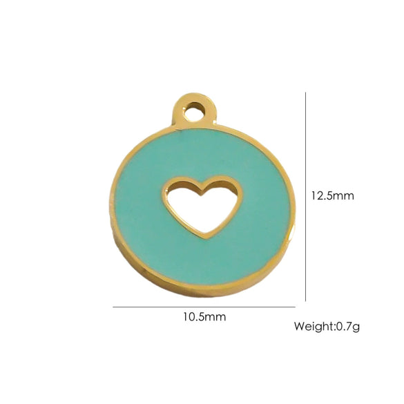 Handmade Stainless Steel Heartshaped Love Series Necklace Earrings Bracelet Pendant Accessories With 14K Gold Electroplating
