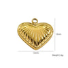 Handmade Stainless Steel Heartshaped Love Series Necklace Earrings Bracelet Pendant Accessories With 14K Gold Electroplating