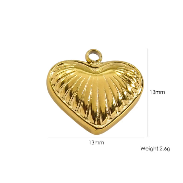 Handmade Stainless Steel Heartshaped Love Series Necklace Earrings Bracelet Pendant Accessories With 14K Gold Electroplating