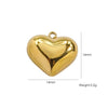 Handmade Stainless Steel Heartshaped Love Series Necklace Earrings Bracelet Pendant Accessories With 14K Gold Electroplating