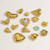 Handmade Stainless Steel Heartshaped Love Series Necklace Earrings Bracelet Pendant Accessories With 14K Gold Electroplating