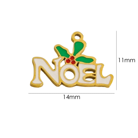 Handmade Stainless Steel Jewelry Accessories Pendant With Dripping Oil Treatment Flower Pineapple Rainbow Love Design