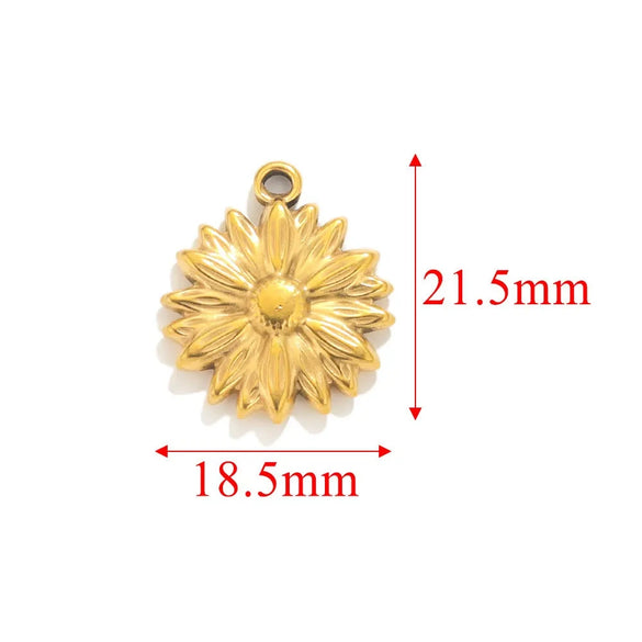 Handmade Stainless Steel Jewelry Accessories With Totem Pattern And 18K Electroplating For Pendant Bracelet Necklace