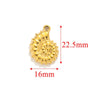 Handmade Stainless Steel Jewelry Accessories With Totem Pattern And 18K Electroplating For Pendant Bracelet Necklace