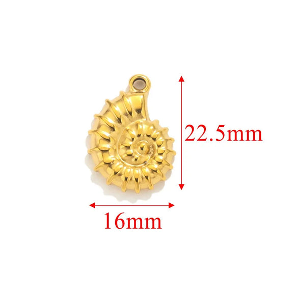 Handmade Stainless Steel Jewelry Accessories With Totem Pattern And 18K Electroplating For Pendant Bracelet Necklace