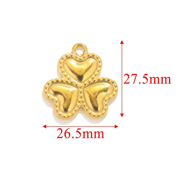 Handmade Stainless Steel Jewelry Accessories With Totem Pattern And 18K Electroplating For Pendant Bracelet Necklace