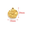 Handmade Stainless Steel Jewelry Accessories With Totem Pattern And 18K Electroplating For Pendant Bracelet Necklace
