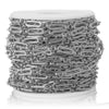 Handmade Stainless Steel Long Oval Compressed Chain Hip Hop Jewelry Accessories Necklace Bracelet With Electroplating