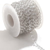 Handmade Stainless Steel Mixed Color Beaded Crystal Chain Clip Jewelry With Vacuum Gold Plating