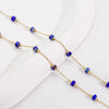 Handmade Stainless Steel Natural Stone Chain Necklace Bracelet With Vacuum In Furnace Electroplating