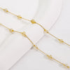 Handmade Stainless Steel Natural Stone Chain Necklace Bracelet With Vacuum In Furnace Electroplating