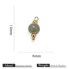 Handmade Stainless Steel Shell Conch And Heart Shape Pendant For Jewelry With Electroplating Retro Style