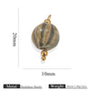 Handmade Stainless Steel Shell Conch And Heart Shape Pendant For Jewelry With Electroplating Retro Style