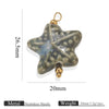 Handmade Stainless Steel Shell Conch And Heart Shape Pendant For Jewelry With Electroplating Retro Style